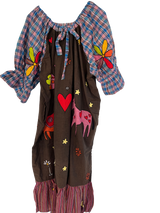 The Farm Dress- Brown