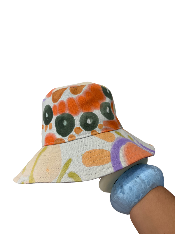 Hand Painted Bucket Hat- Size L