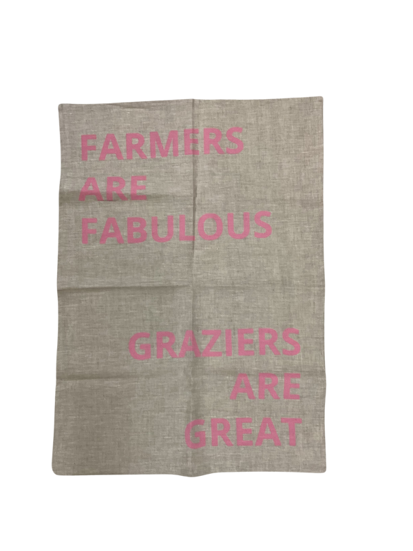 Worded teatowel