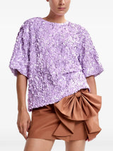 Sequin Top- Lilac