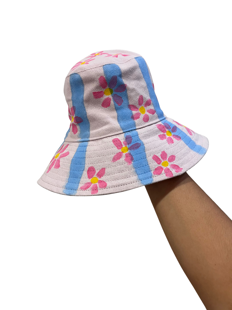 Hand Painted Bucket Hat- Size S