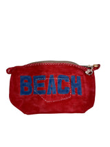 BEACH Large Red Clutch