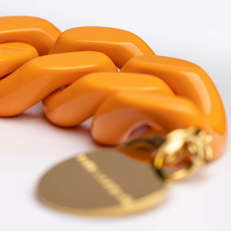 Big Chain Bracelet- Orange