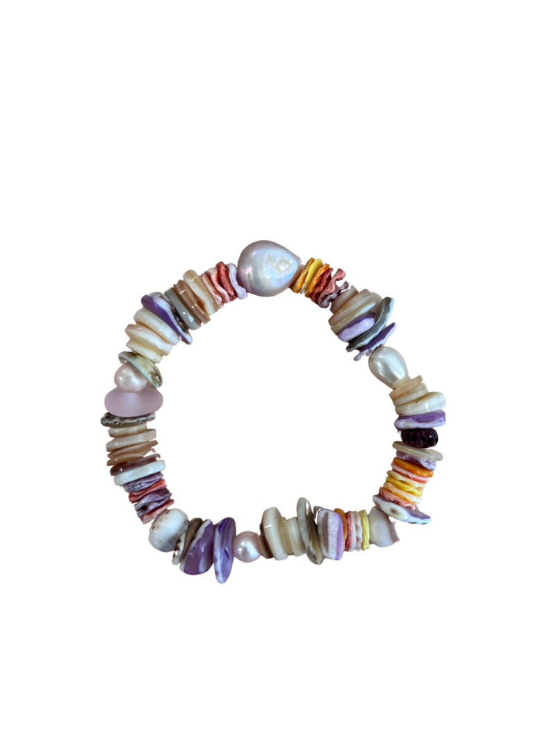 Multi Shell and Pearl Bracelet