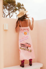 The Flamingo Racing Maxi Dress- Pink