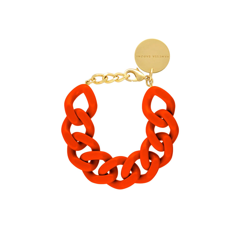Big Chain Bracelet- Coral