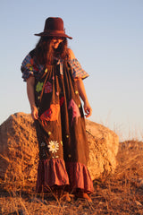 The Farm Dress- Brown