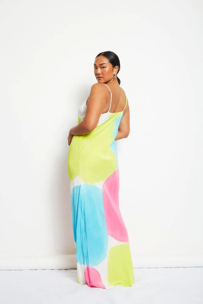 Milka Two-Tone Cami Dress- Rainbow