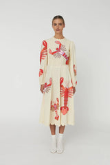 Embroidered Lobster Dress
