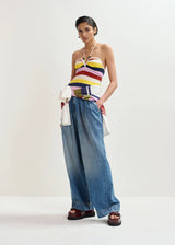 Knit halter top