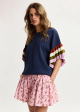 Pleated Floral Shorts