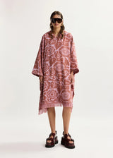 Terry Towelling Dress- Pink