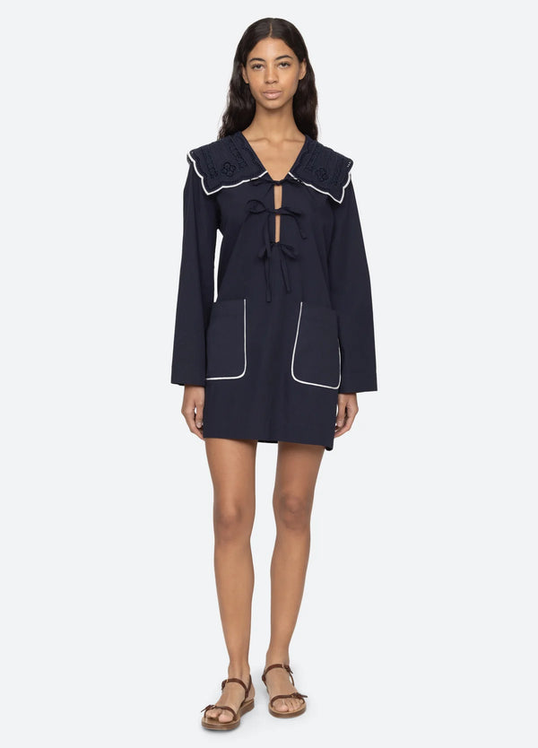 Marie Dress- Navy