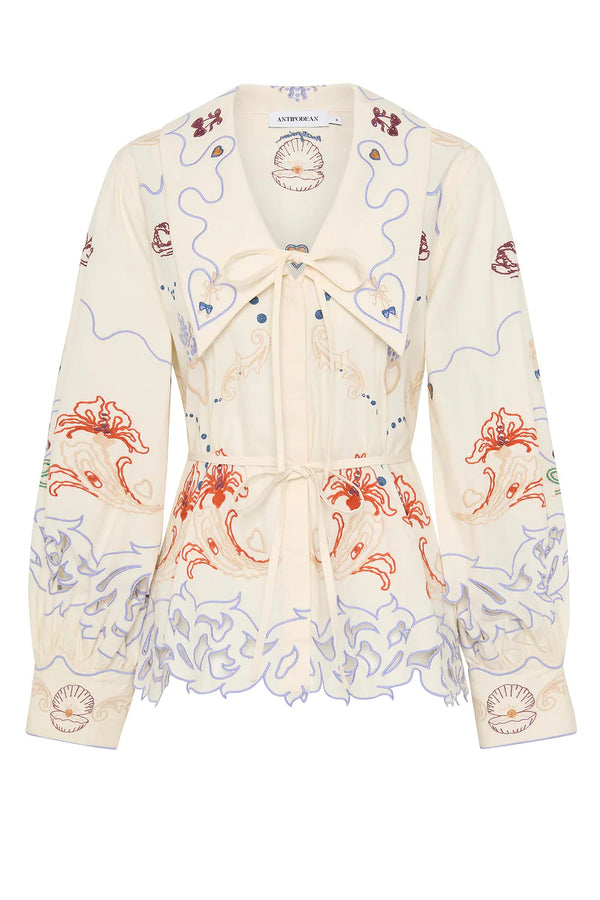 Matchmakers wide collar blouse