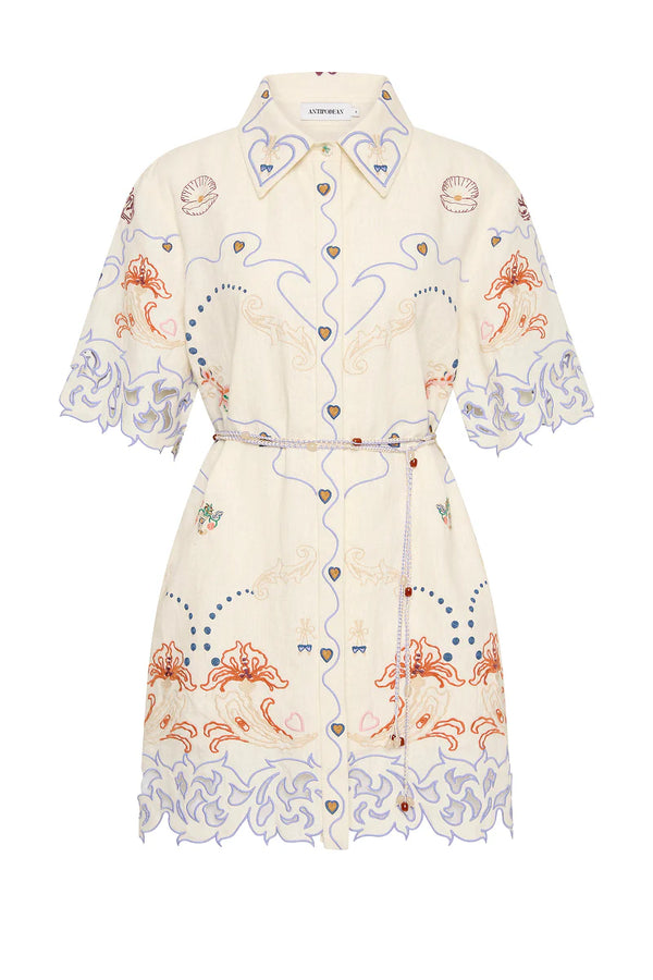 Matchmakers shirt dress with yoke