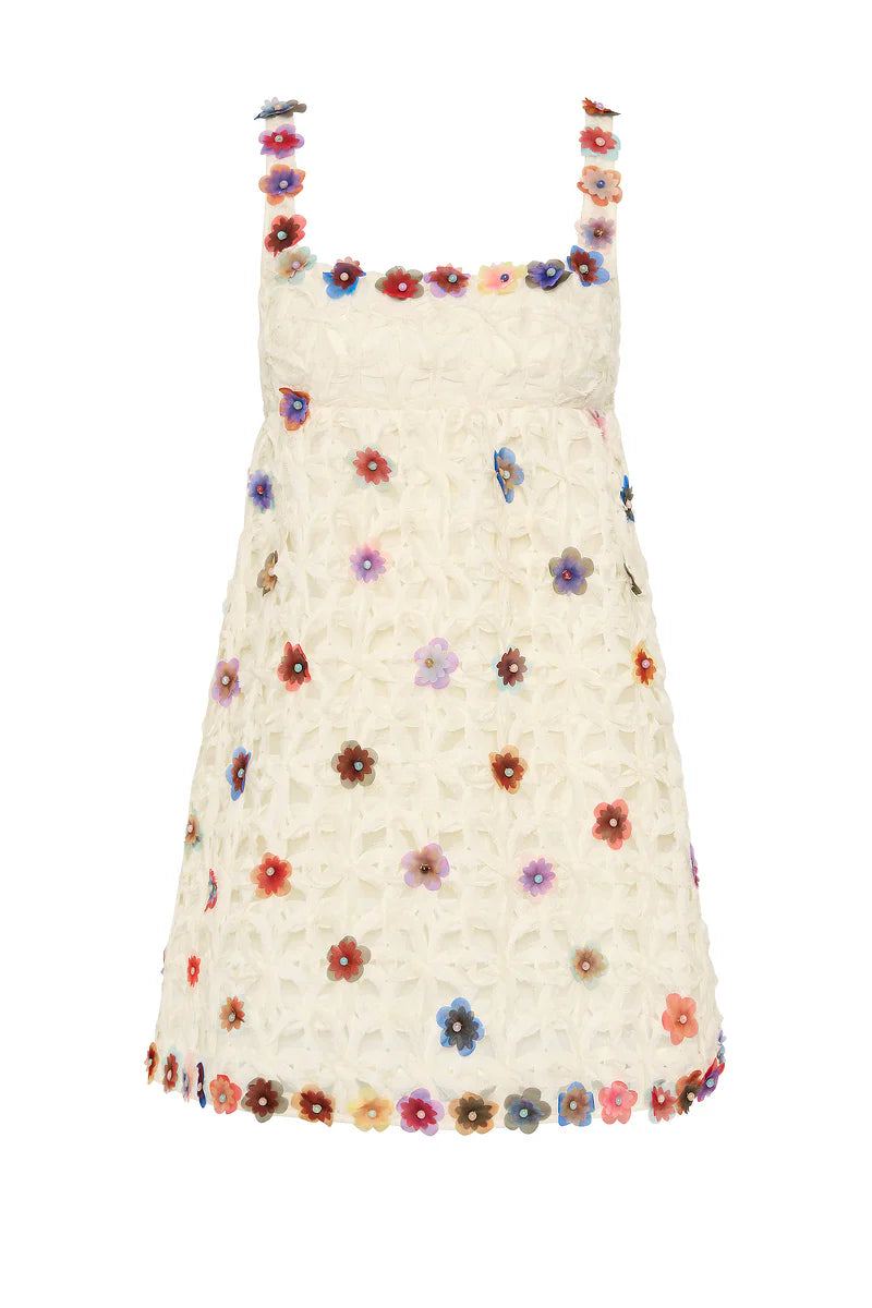 Echo Crochet Flower Dress