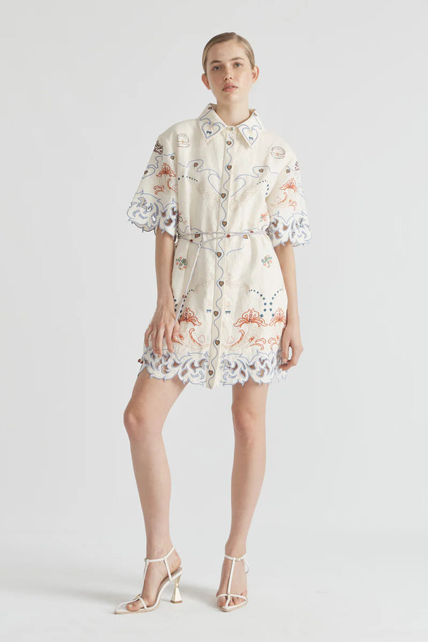 Matchmakers shirt dress with yoke