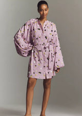 Embroidered Floral Tunic Dress