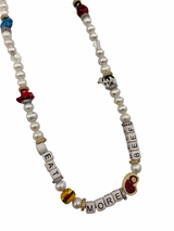 Pearly Steak Necklace