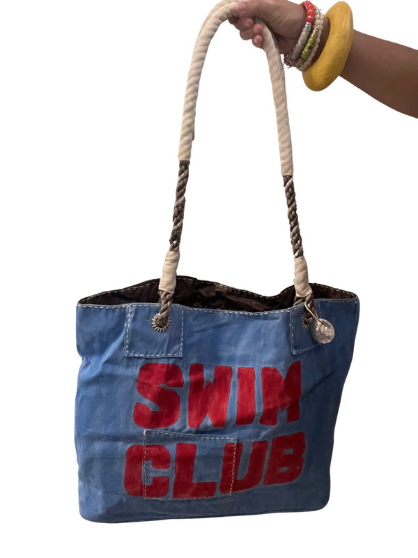 Ali Lamu SWIM CLUB Blue Shoulder Bag