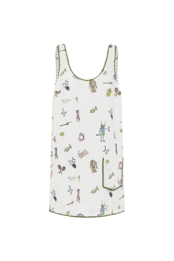 Play Embroidered Mini Dress
