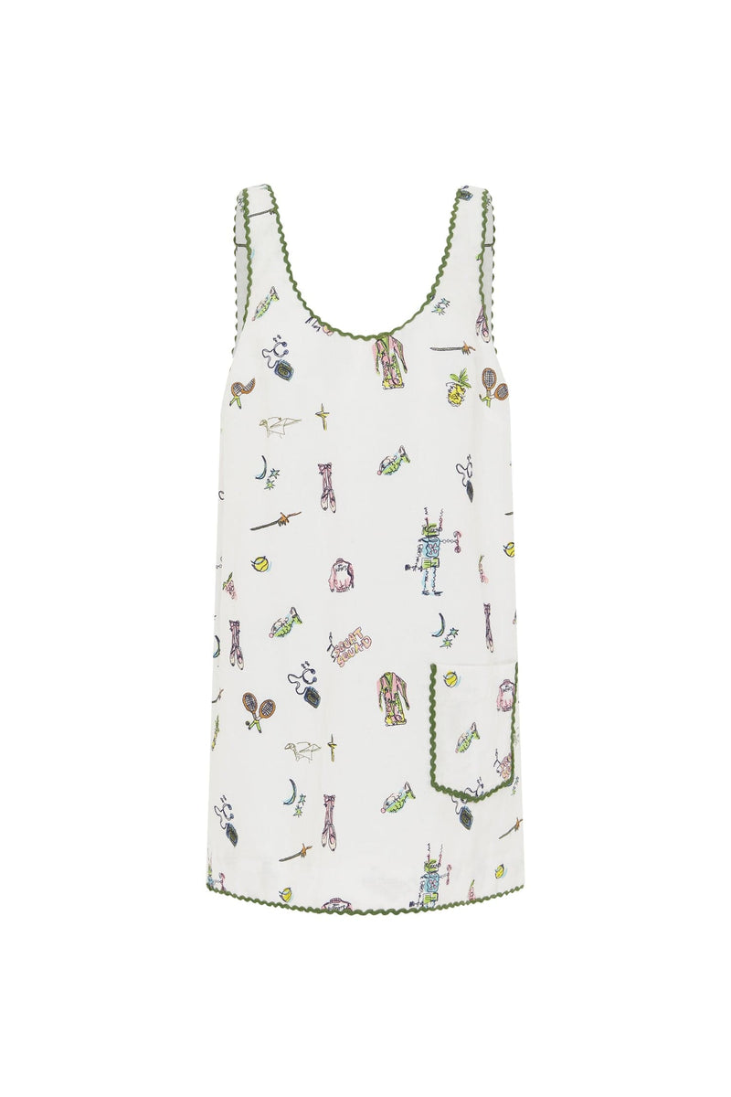 Play Embroidered Mini Dress