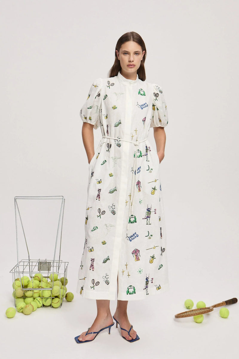 Play Embroidered Shirtdress
