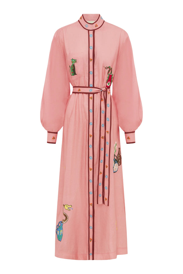 Timmy Embroidered Shirtdress