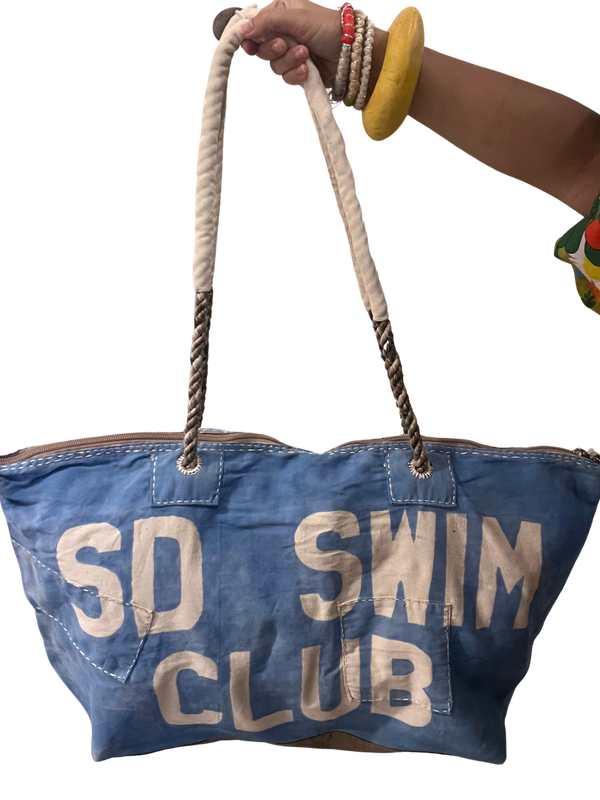 Ali Lamu SD SWIM CLUB Blue Weekender Bag