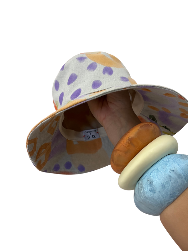 Hand Painted Bucket Hat- Size L