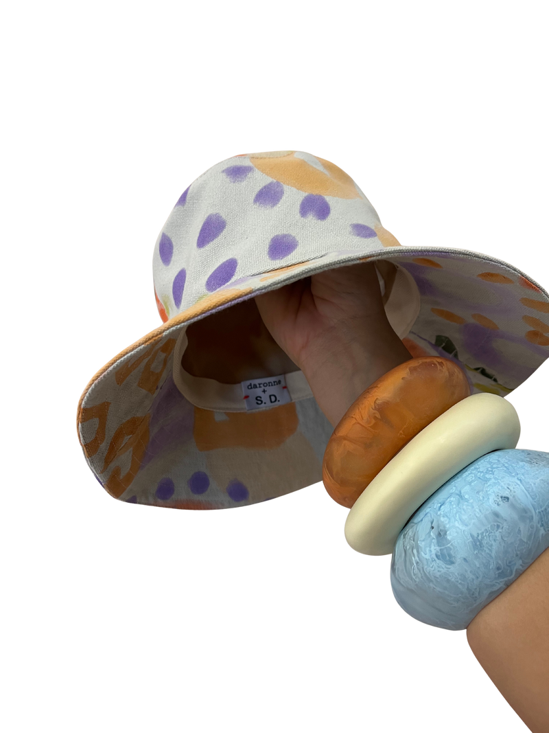 Hand Painted Bucket Hat- Size L