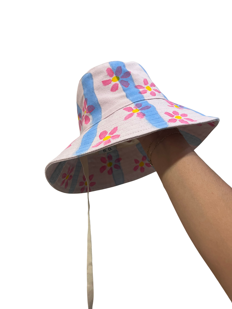 Hand Painted Bucket Hat- Size S