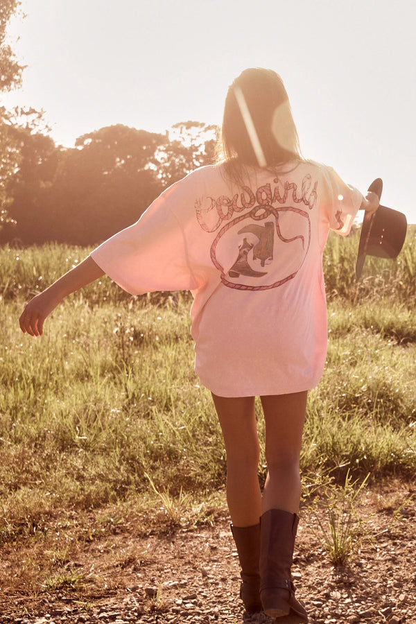 Sabbi Crazy Horse Tee- Pink