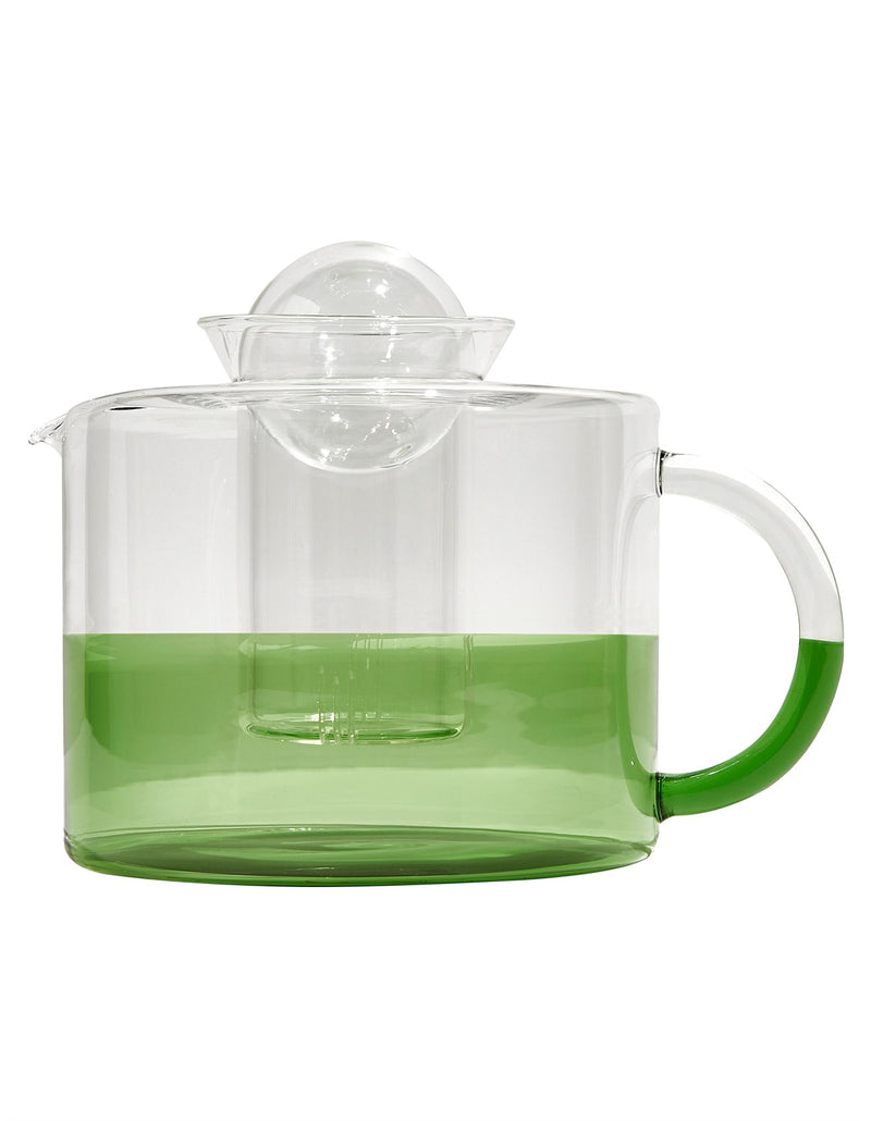 Two Tone Teapot - Clear + Green