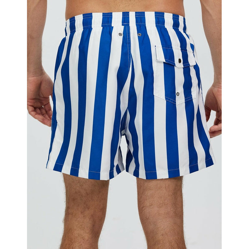Navy Stripe Swim Shorts