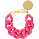Big Chain Bracelet- Hot Pink
