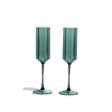 Two Wave Flutes- Teal